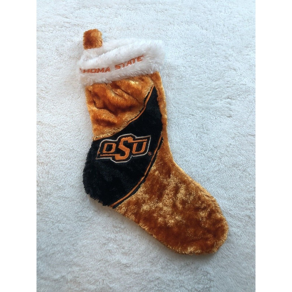 OSU COWBOYS PLUSH EMBROIDERED CHRISTMAS HOLIDAY STOCKING
